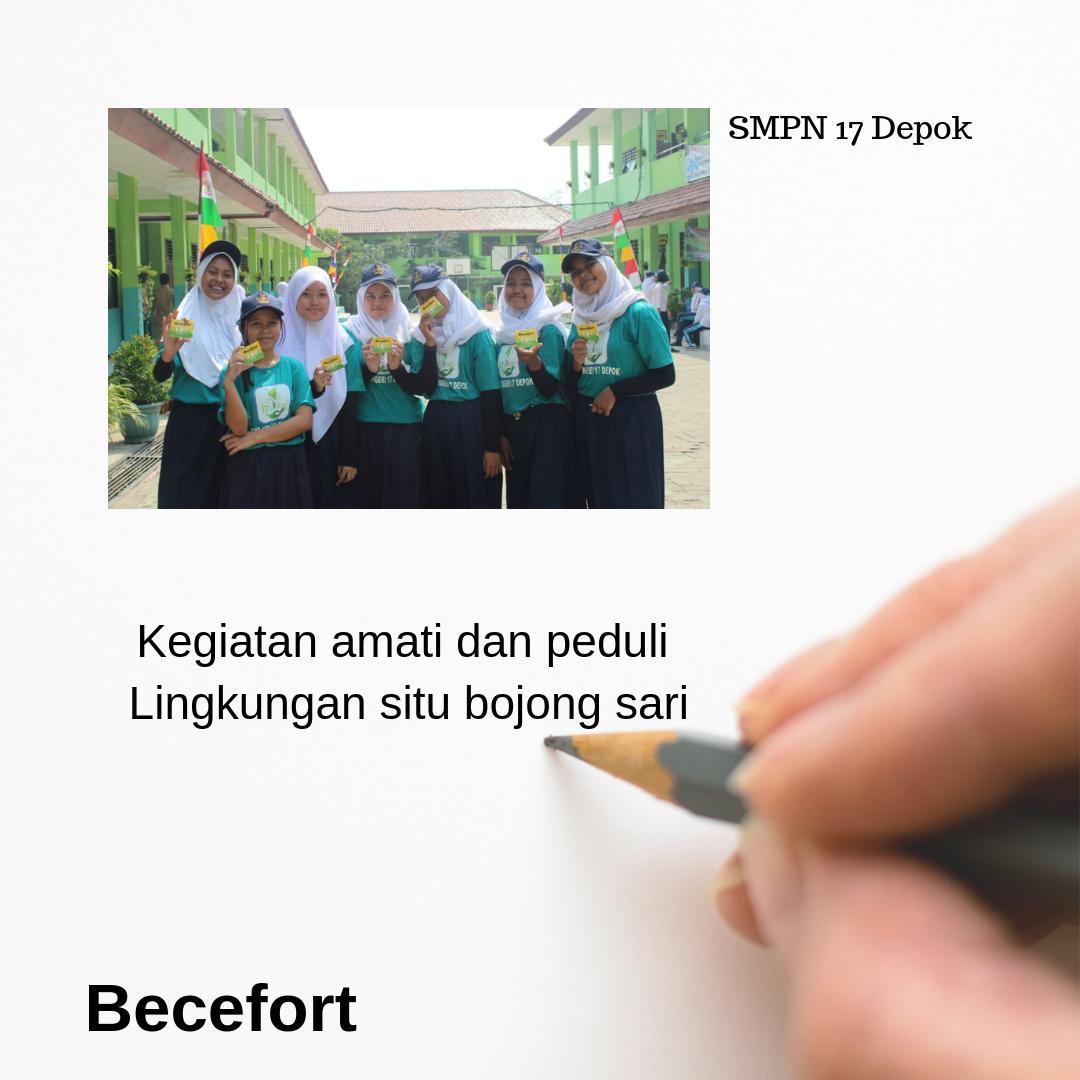 Becefort dalam rangka mendorong terciptanya pengetetahuan, kesadaran terhadap kebersihan &amp; kesehatan lingkungan bersama  SPMN 17 Depok melakukan edukasi untuk ikut bertanggung jawab dalam pelestarian lingkungan hidup yang bersih dan sehat.

#bebaspolusi
#becefort
#suplemenvitamin