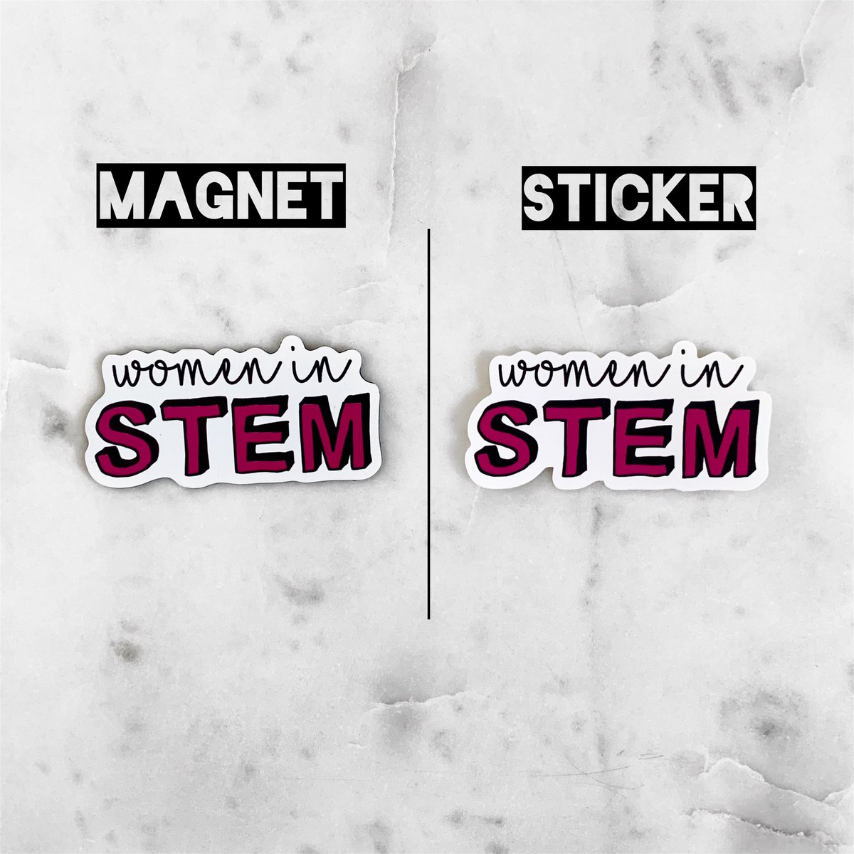 sciscribbles's tweet photo. Magnet or Sticker or Both❓❓❓ #WomenInSTEM #SheCanSTEM #Steminist #ScienceScribbles https://t.co/wc51qIKlQt