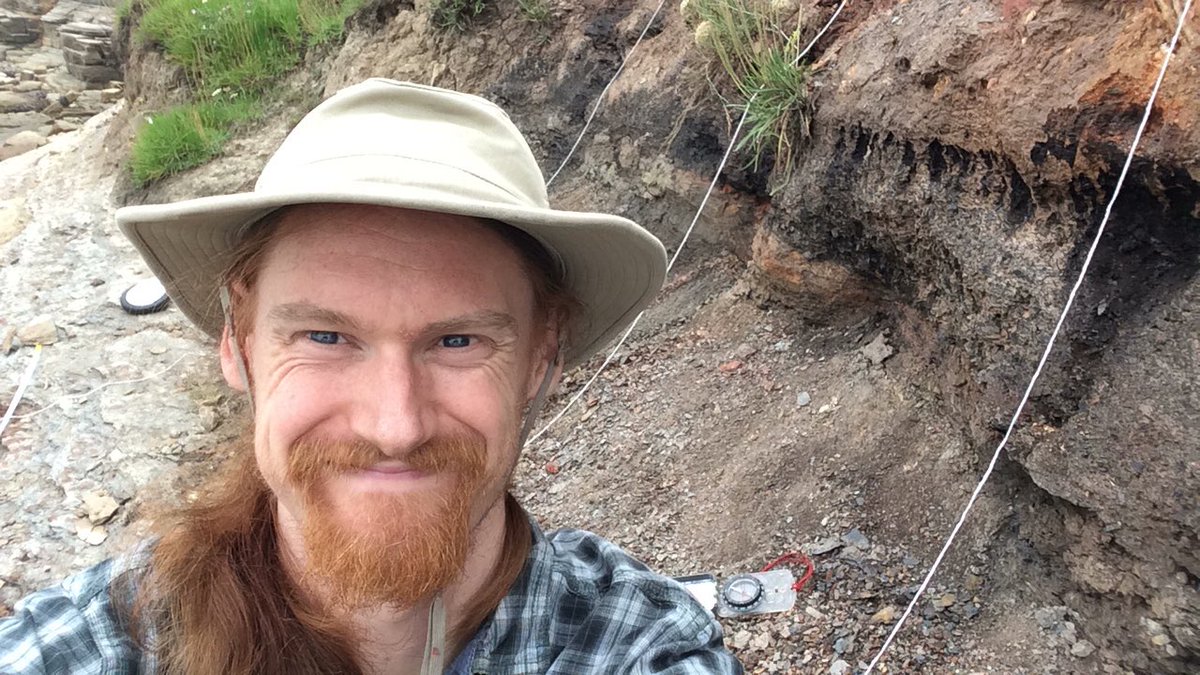billy_andrews's tweet photo. iPad (used for dips and strike and annotating field photos), tapemeasure, string #faultmapping #structuralgeology https://t.co/AL4W2p58I8