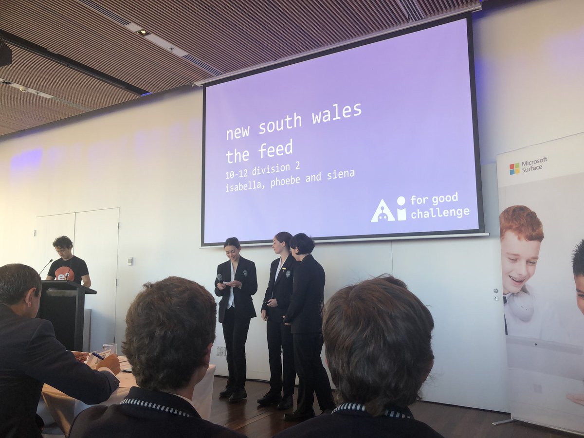 sukkar_r's tweet photo. Congratulations to all students who presented their ideas at #AIforGood our future is in good hands. Well done to Santa Sabina students who place 3rd. Thank you @Microsoft and @EduChangemakers for providing the platform for our students to create and innovate @SSCommunicate https://t.co/N5VSYI8xFH
