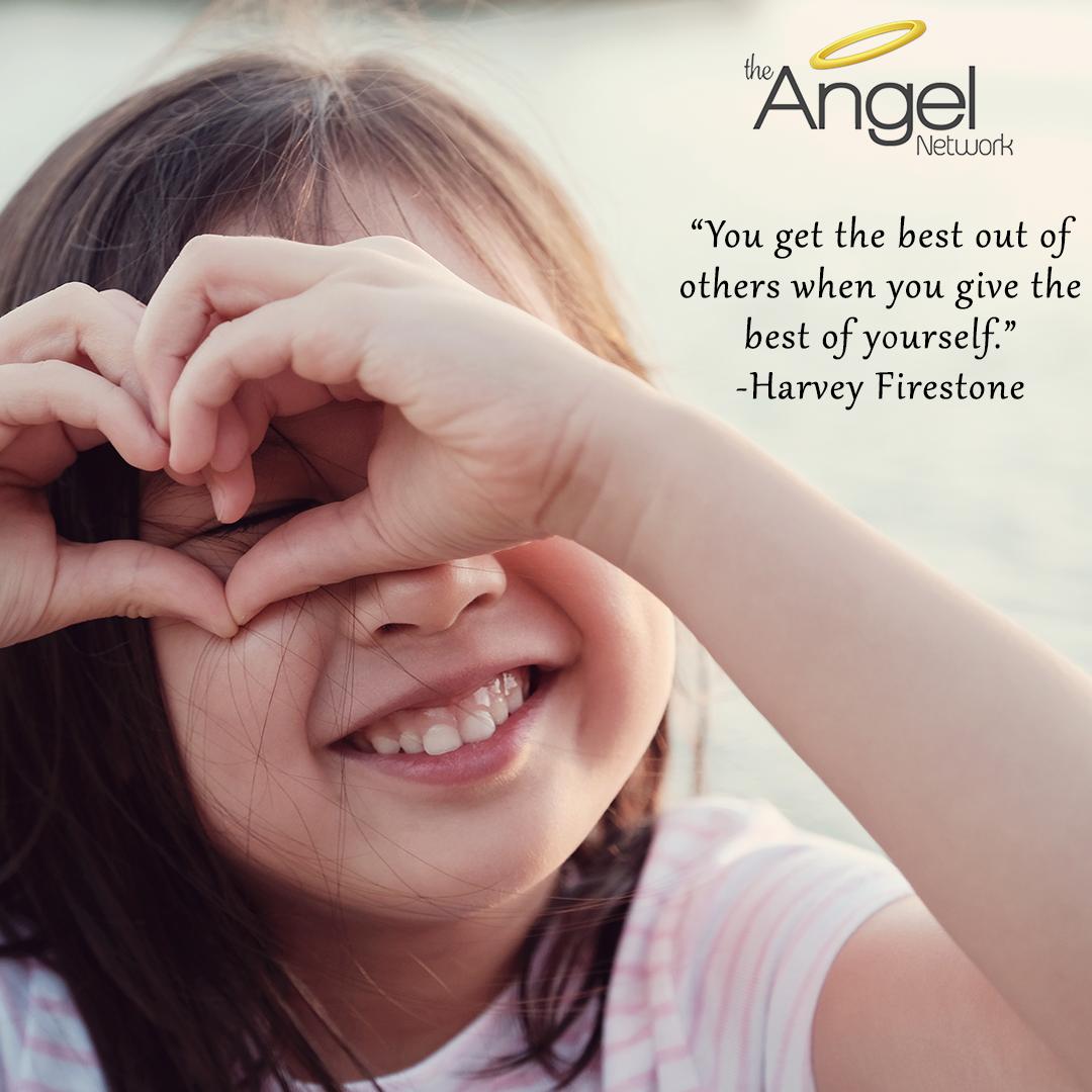 "You get the best out of others when you give the best of yourself." -Harvey Firestone
#theangelnetwork #donate #volunteer #giveback #makeachange #makeadifference #helpothers
