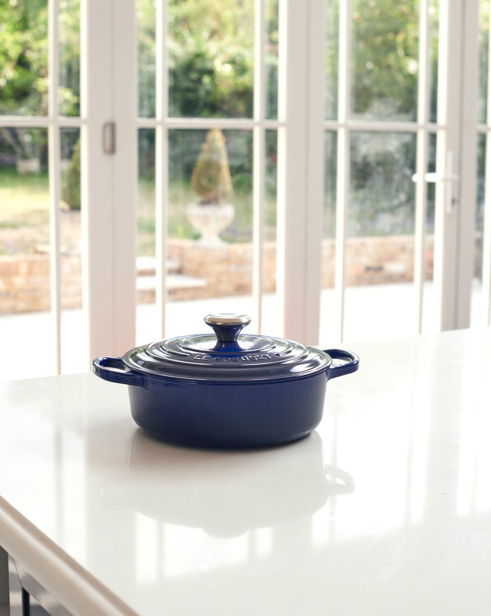 FenwickStores's tweet photo. A pot to pique your interest before the lid has been lifted.  Prepare yourself for a season of hearty home-cooking with the lovely Indigo Collection by @LeCreusetUK, exclusively available in Fenwick stores #FenwickHome #FenwickExclusive https://t.co/FUQqoTvobT