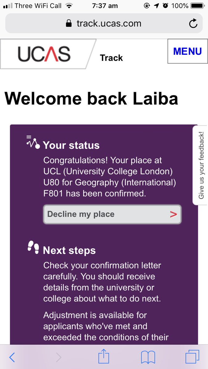 stem_laiba's tweet photo. is this...real life? dream uni? A*AA? overall big thanks to my teachers from both sixth form and secondary school (especially @STEMRussell for constantly inspiring me 🥺) https://t.co/jGpms9fSRp