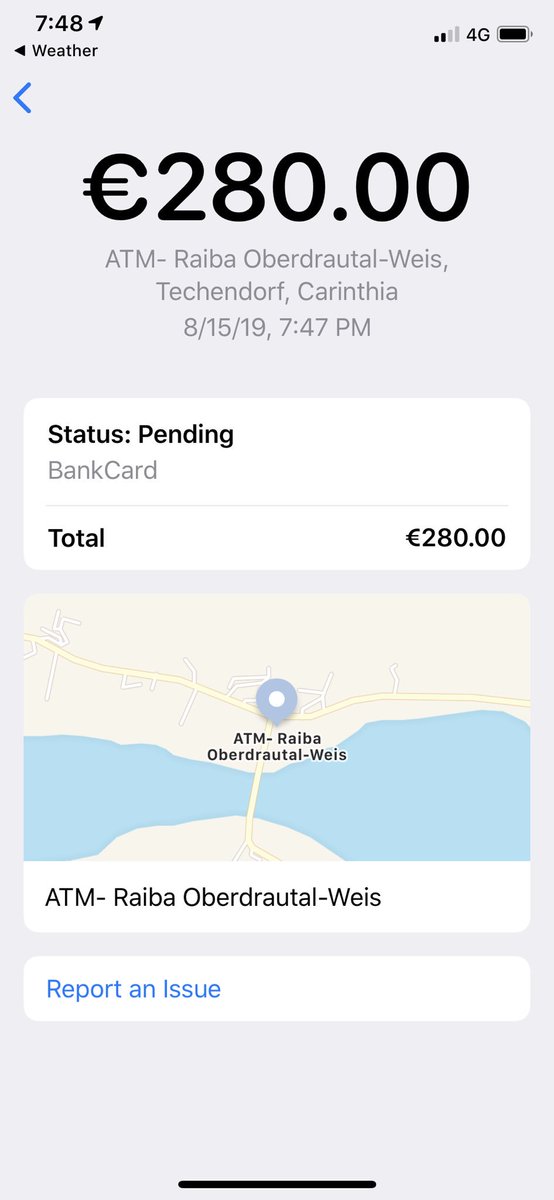 Although @raiffeisen_at is typically lagging behind with digital initiatives; in the middle of nowhere they accept #ApplePay at their ATM:
