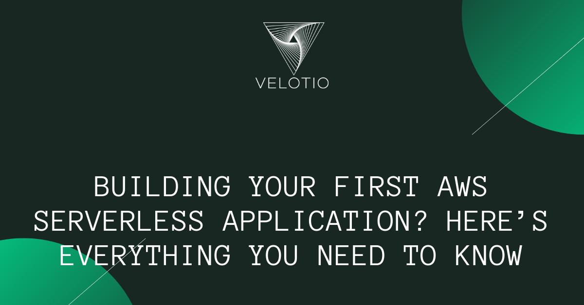 velotiotech's tweet image. Building your first #AWSserverless application? Our latest post by @HiteshPanjawani is a great resource for beginners. Check it out → buff.ly/2JCdXSM