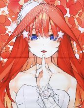 やみさんがTwitterに投稿した中野五月(五等分の花嫁)のイラスト。