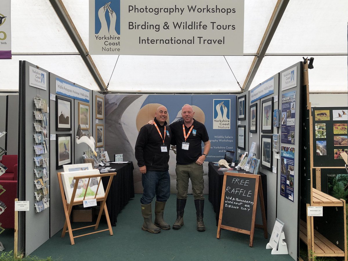 wildlifeimages's tweet photo. We are all systems GO @TheBirdfair come and visit us in marquee 3 stand 35 #freeraffle #2020workshops @YCNature @VisitYNT @Bempton_Cliffs https://t.co/e4lsFQGYkc