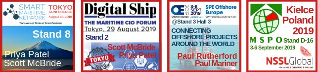SnapTV's tweet photo. @NSSLGlobal are exhibiting at @Maritimesmart 2019, @TheDigitalShip #dstokyo, #MSPO Poland and @SPE_OE at the @AECC_Aberdeen in the next few weeks! To get the best in #maritime #government consultation and #tech, book a meeting here: https://t.co/h2snaIaSVt https://t.co/lUynvqPAT0
