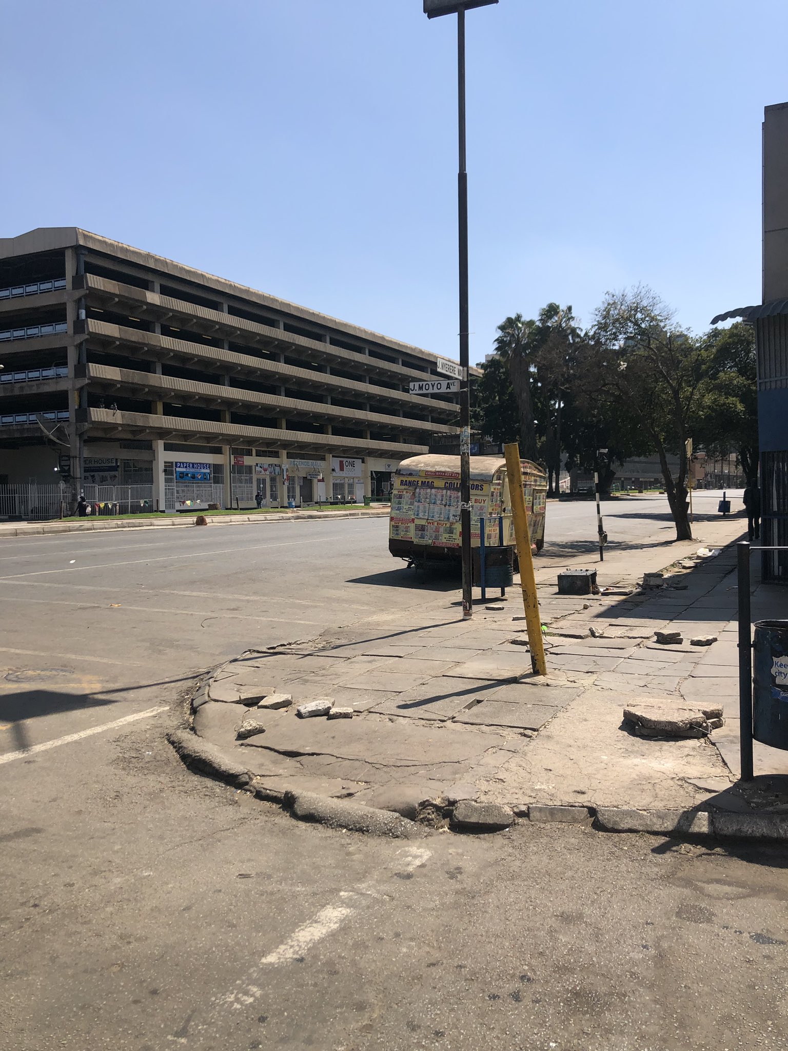 PICTURES: Harare CBD Deserted After Police Crackdown On Protestors