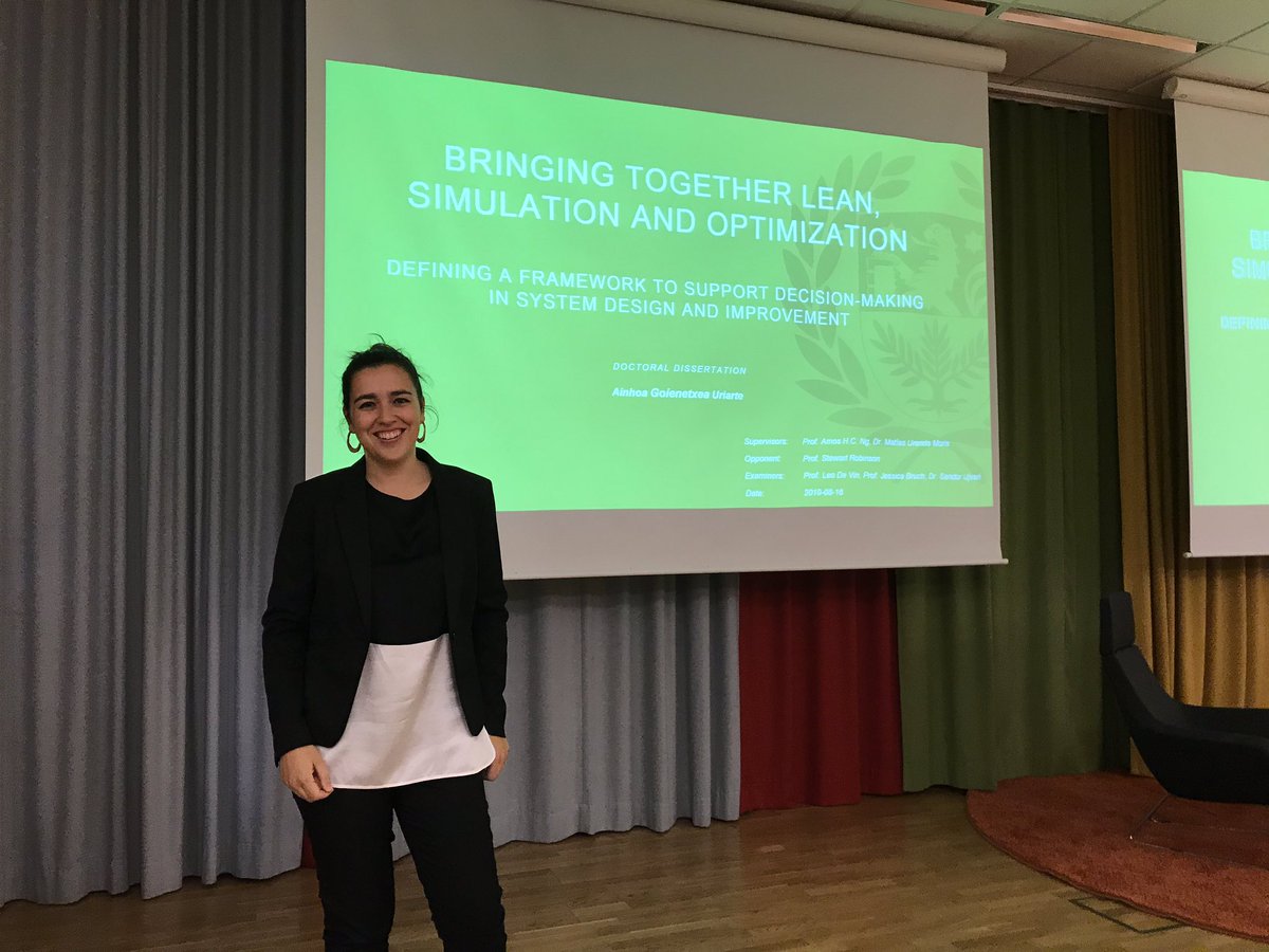 A new PhD thesis presented <a href="/INGSkovde/">Sch. of Engineering</a> <a href="/HogskolanSkovde/">Högskolan i Skövde</a>  today 🥳 Ainhoa’s research certainly will impact both the manufacturing industry and the health care sector.