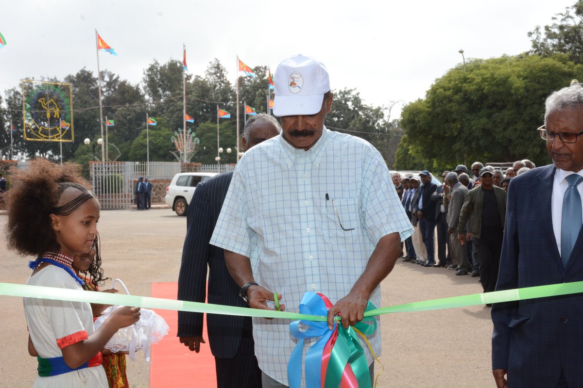 hawelti's tweet photo. #Eritrea's National Festival 2019 was formally opened this morning by Pre. Isaias Afwerki at Asmara Expo Premises in the presence of Ministers,Diplomats &amp; invited guests.Cultural shows/concerts, artistic contests, exhibitions of various products will feature in the weeklong event https://t.co/K34TJMD9wj