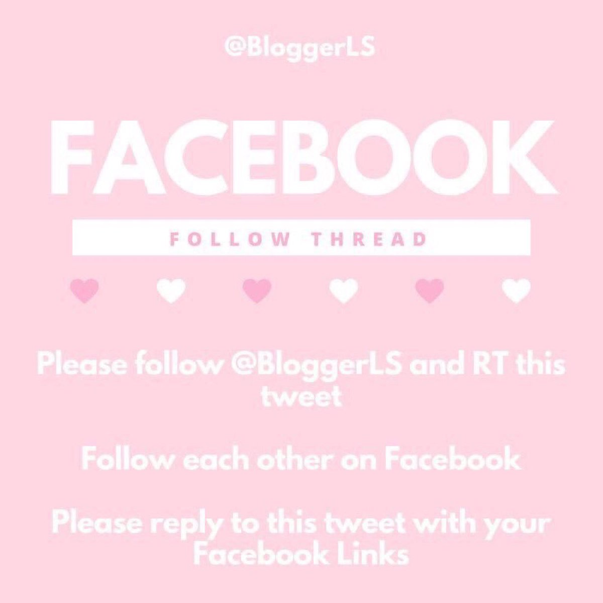 It’s time for a Facebook follow thread! 😀💕🌸 Got a FB page that you would like some more love on, or are you looking for some new members for your FB group? If so, leave your links below. 

Please follow @BloggerLS RT this tweet and reply with your links. 

#BloggerLoveShare