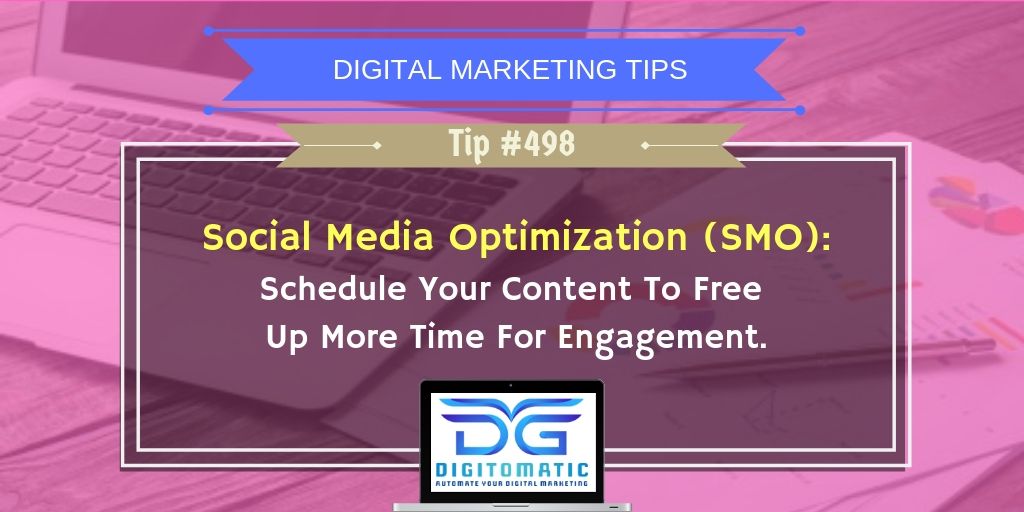 digitomatic's tweet image. #DigitalMarketing Marketing Tip #498
Focus more on quality and not quantity, give some time to your audiences to engage with your content.
#SocialMedia #socialmediatips #SocialMediaManagement #socialmediamarketing #socialmediaoptimization #OnlineMarketing #digitalmarketingtips