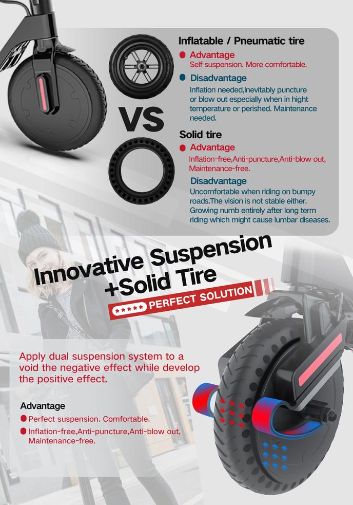 MimidaScooter's tweet photo. dual #suspensionsystem+ solid tire =#doublepunch solution for better riding experience #mimida #escooter #micromobility https://t.co/8SXiGff0RA