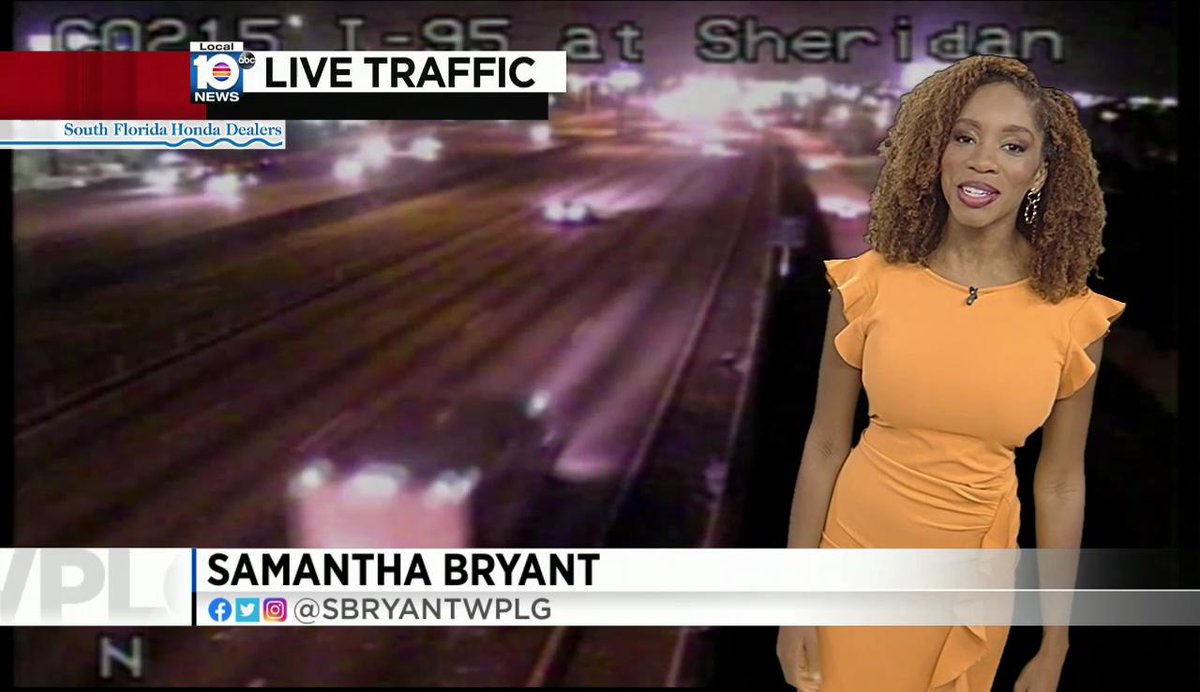 DeessesDeLaTele's tweet photo. Samantha Bryant @sbryantWPLG on @WPLGLocal10 (08/16/2019) #traffic #florida #trafficjamsam #detourgoddess #turnpikequeen
Video https://t.co/Y7Wc6r9S2z https://t.co/12hNikPGVW
