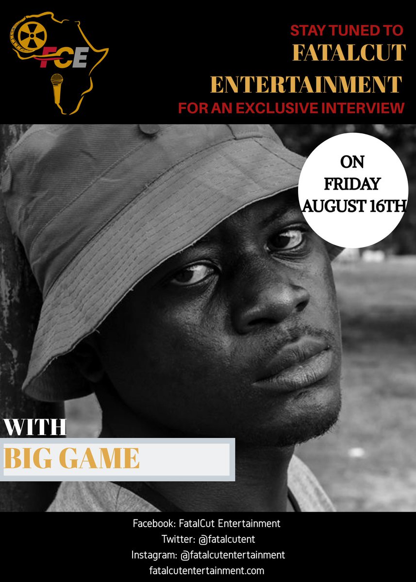 FatalCutEnt's tweet photo. An Exclusive Interview with Cameroonian rapper; Big Game (@biggame237) will be released on our platforms today from 12pm. Stay tuned!!! 🇨🇲
#FCEProfiles #Cameroon #Cameroonians https://t.co/CvC29f0yCo