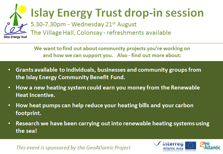 And if anyone is on Colonsay this Wednesday - feel free to pop in to our drop in session and say hi!

#argyllenergyhour #colonsay #isleofcolonsay