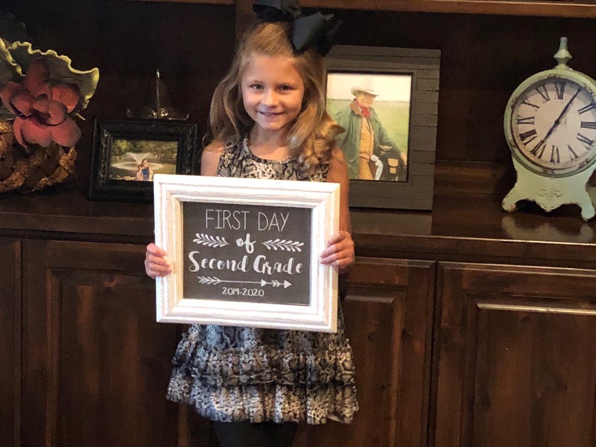 First day of second grade.  Nerves in the morning, “this day was awesome” tonight.  Love this girl with all I am and for her big, brave, kind heart!!