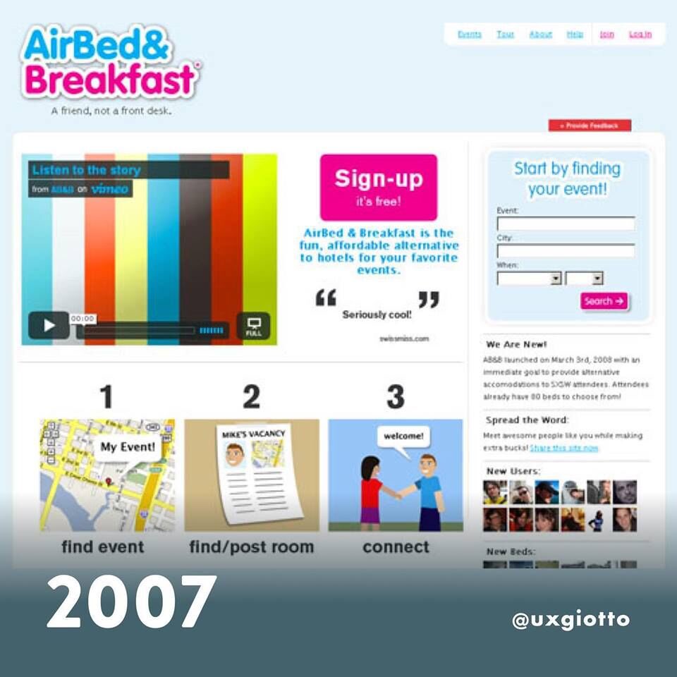 huddlecreative's tweet photo. A look into how the Airbnb website has changed over the years since 2007. Tell us which one is your favourite!
#airbnb #bedandbreakfast #travel #userinterface #ui #userexperience #ux #design #branding #huddle #huddlecreative #hanburystreet #shoreditch https://t.co/qtHUW107KO