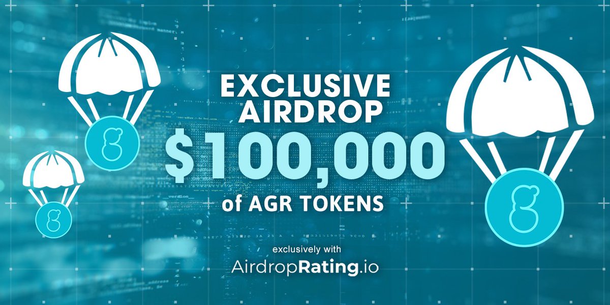 airdropratingio's tweet image. 🔹 EXCLUSIVE! Easily earn 2000 AGR tokens (~$10 + $1 per referral)
🔹 Easy social tasks and playing a fun game required. 
🔹 NO KYC!
🔹 Get the AGR tokens directly into your ETH wallet. 
🔹 Join here: airdroprating.io/airdrops/exclu…