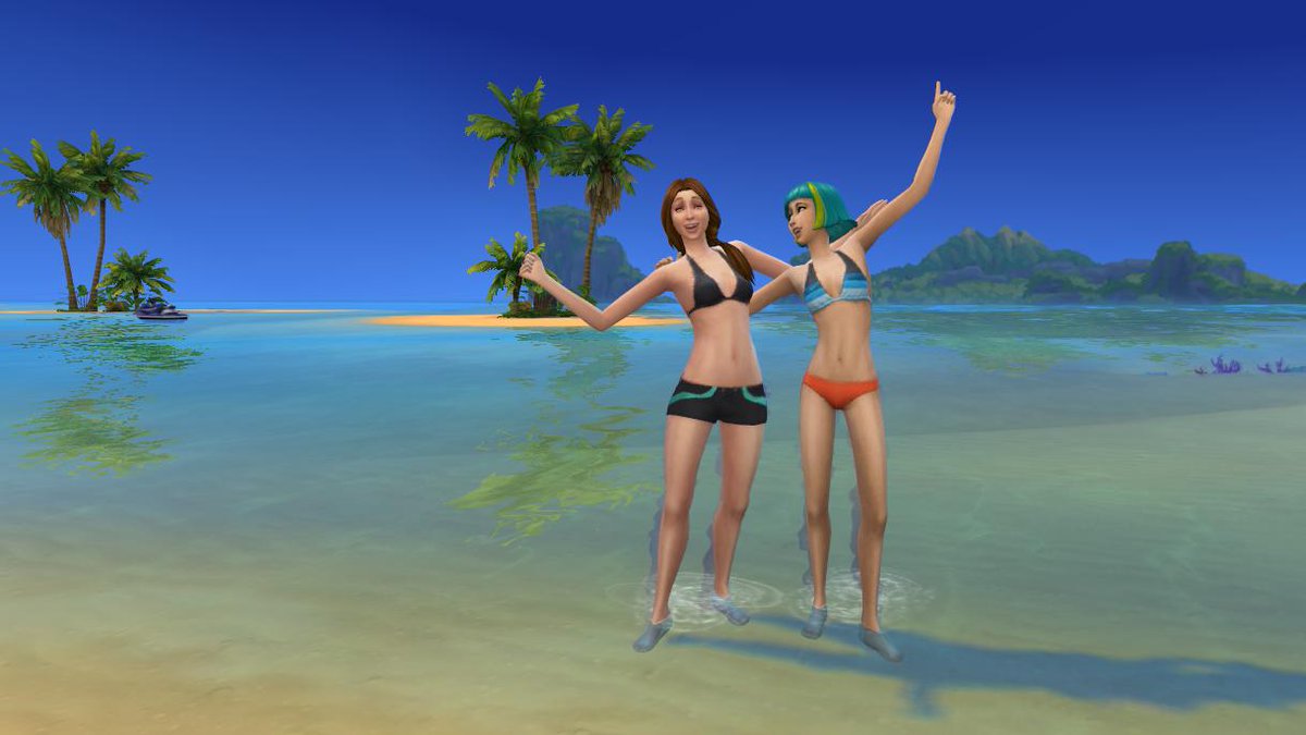 H_Lebanna's tweet photo. Spending a day at the beach! #SimsPhotography #TS4Moschino https://t.co/Bn96LlQjfl