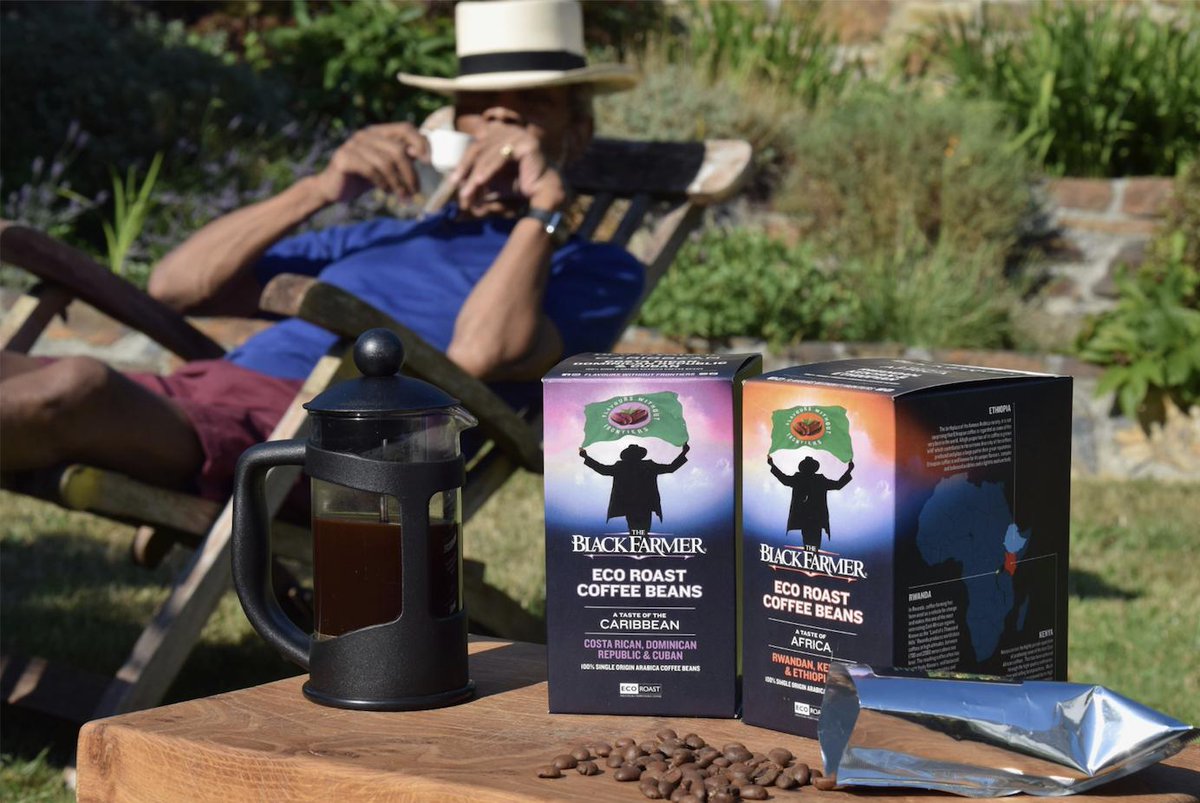 theblackfarmer's tweet photo. Put your feet up and enjoy a cup of real coffee.  The Black Farmer Eco Roast coffee is on half price offer on Ocado now! https://t.co/dYqzSGcyLA  #theblackfarmer #roastandground #ecoroast #beans https://t.co/xEe8Oza9LG