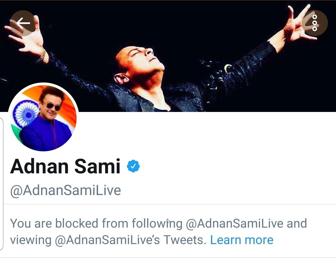 zukhrufkhan88's tweet photo. Yar mai ne to pehli tweet ki , r block ho gaya, bht darpok nikla ye #AgentAdnanSami https://t.co/oKMhgbaBRr
