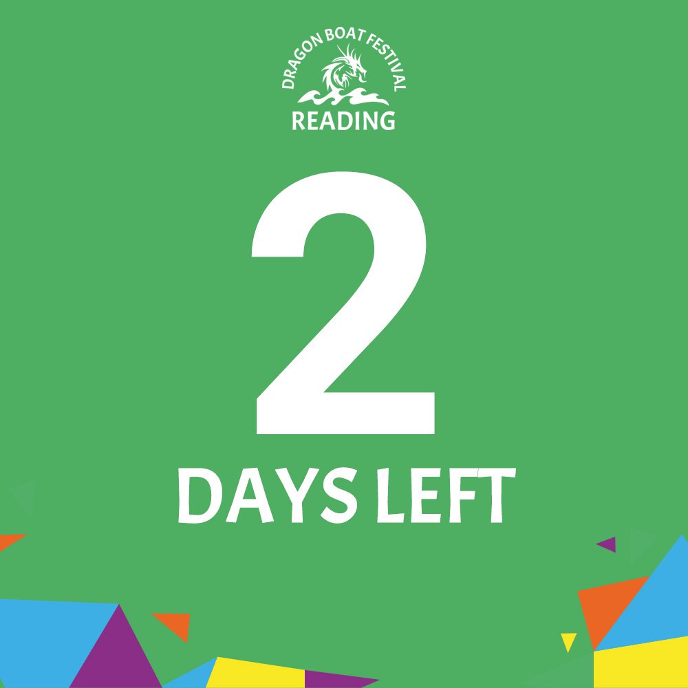 ReadingDBF's tweet photo. Only 2 days left to the #Reading Dragon boat festival. Have you got what it takes to Race the dragon? https://t.co/cjdByHBDAX