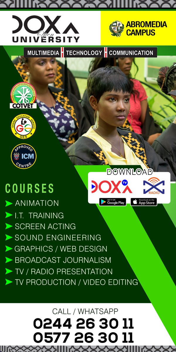 DoxaOU's tweet photo. @DoxaOU  where your future career begins...
#LearnToEarn
#DoxaOpenUniversity 
#StudyHere 
#WorkEverywhere
#AbroMediaCampus
#PositiveMinds
#ComfortableFuture https://t.co/YBJKBXIZLk