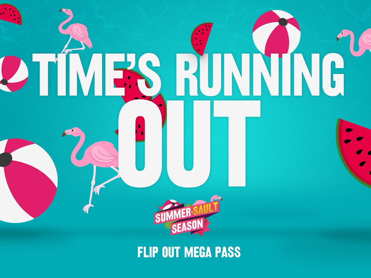 🚨IT'S ALMOST OVER! 🚨

You only have until Sunday to grab your Summer Pass! They have been SO popular, you don't want to miss the last chance to take advantage of tiring the little ones out. 😉

Book here: flipout.link/chatham-social…