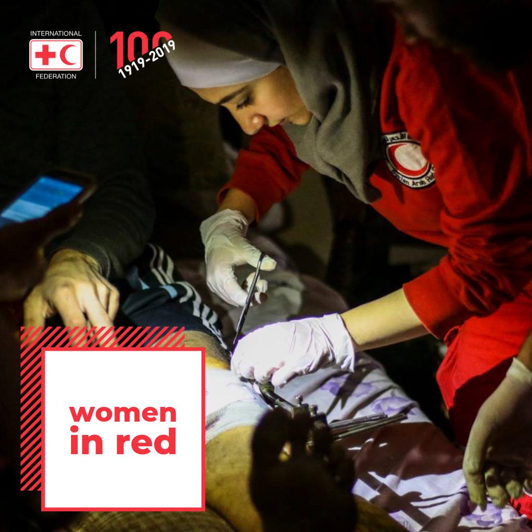 ifrc's tweet photo. It's #WorldHumanitarianDay. Today we pay tribute to all #WomenHumanitarians and the incredible #WomenInRed in our movement. Thanks for all you do to make the 🌍 a better place. https://t.co/c3oIg71ZSQ