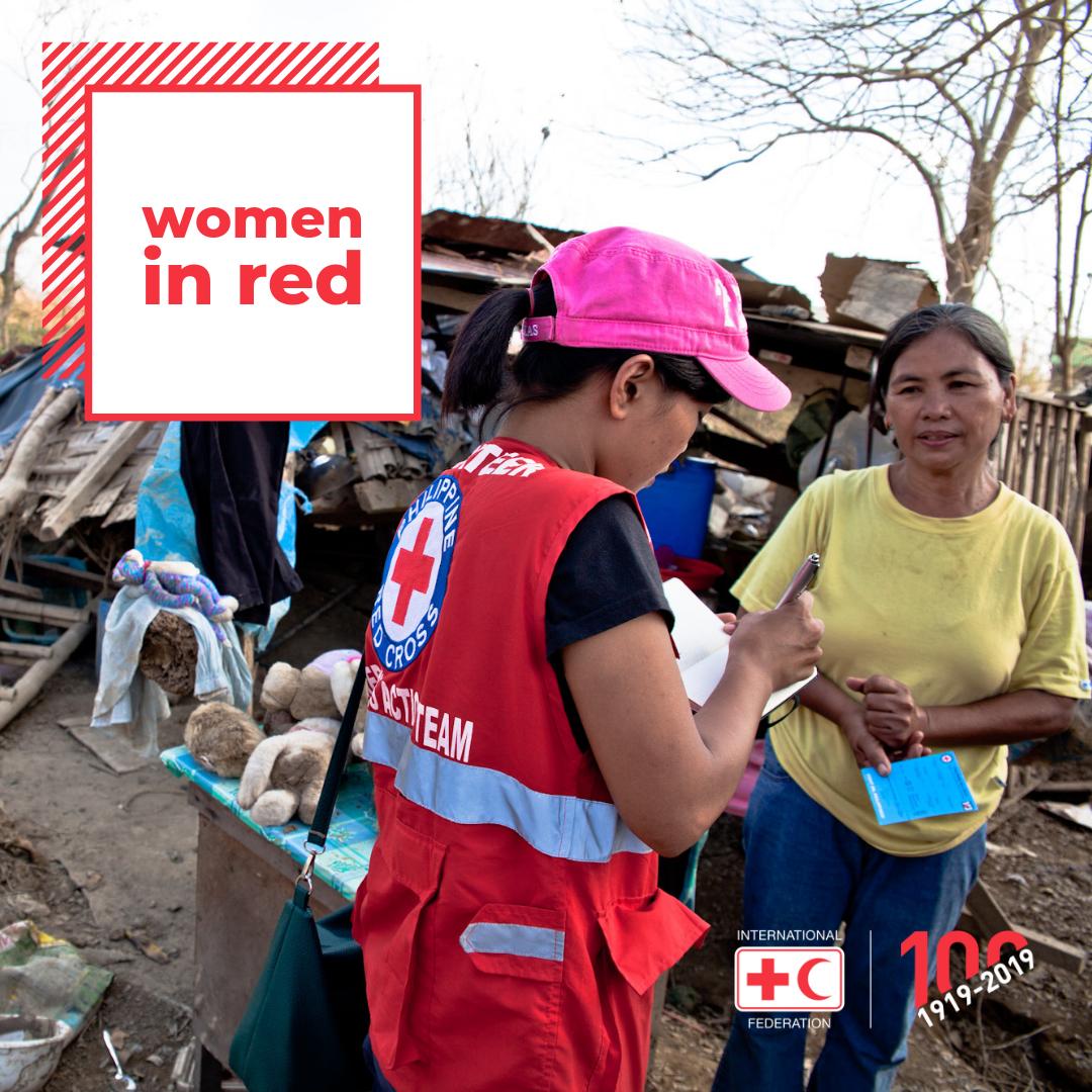 ifrc's tweet photo. It's #WorldHumanitarianDay. Today we pay tribute to all #WomenHumanitarians and the incredible #WomenInRed in our movement. Thanks for all you do to make the 🌍 a better place. https://t.co/c3oIg71ZSQ