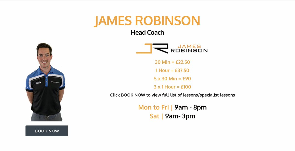 jamesrobbogolf's tweet photo. 🚨Lesson cancellations Saturday 17th🚨
9am and 11.30am available⛳
Book online https://t.co/c5cfAlztBy
@MissionGolfAcad
@ClarkesGolf
#Better18 #ImproveYourSeason https://t.co/AHudW5q3OL