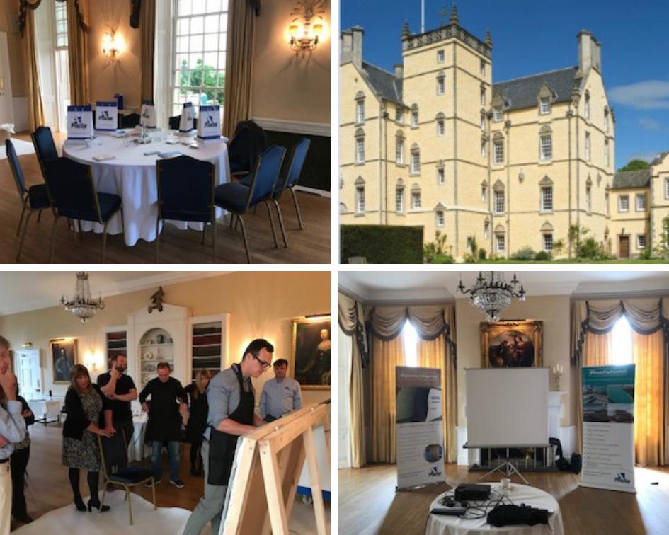 proctorgroup's tweet photo. Photos from yesterdays TECHNICAL CPD WORKSHOP at INNES HOUSE, ELGIN with Regional Ssales Managers`s Linda Kay and Mark Chambers. #Spacetherm #Condensationintheroofspace. https://t.co/ngFnv4JNr5