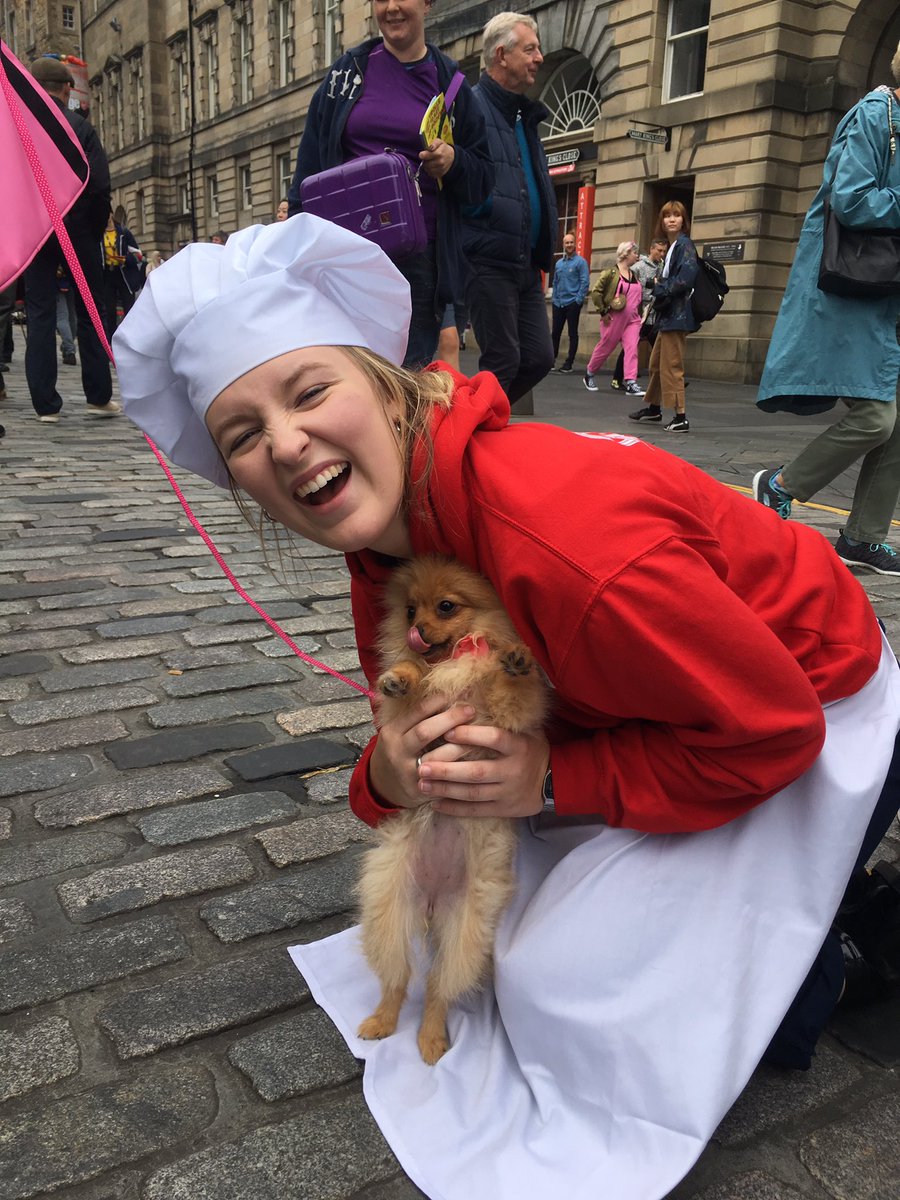 Our show will melt your heart almost as much as this dog melted ours on the Mile❤️ #Delicieux <a href="/SeckfordTC/">Seckford Theatre Co</a> <a href="/edfringe/">Edinburgh Festival Fringe</a> <a href="/theSpaceUK/">theSpaceUK</a>