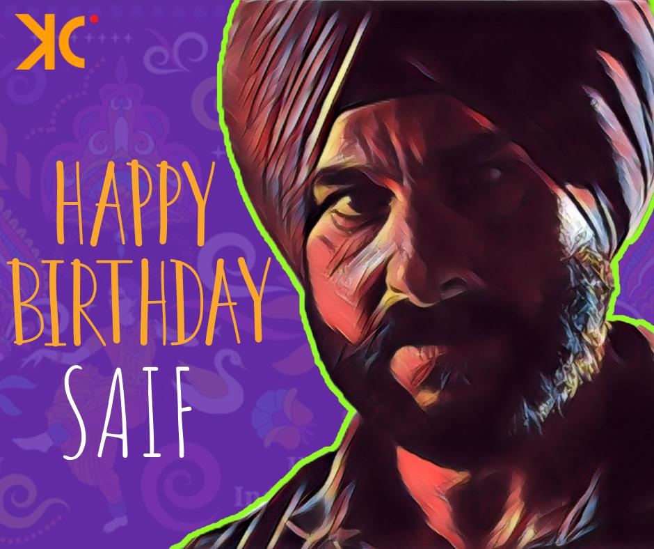 Wish you a very Happy Birthday Saif Ali Khan.  