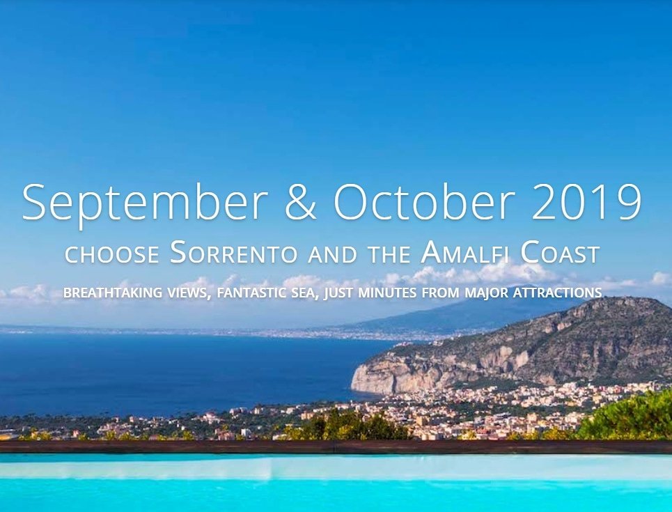 Gorgeous scenery will capture you
#sorrento and #amalficoast #September and #October 2019
#holidays2019