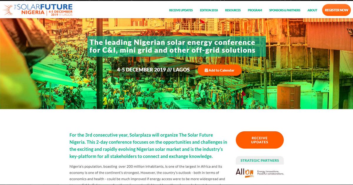 DDINigeria's tweet photo. DDI will be partnering with Solarplaza, USADF and All On to host a leading Nigerian solar energy conference for C&amp;I, mini grid, and other off-grid solutions. For more info: https://t.co/LmEBLKbVAo
#thesolarfuture https://t.co/ZsG6JiZvy9