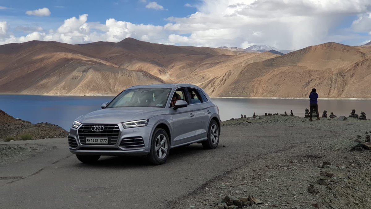 odmag's tweet photo. We're back on the road today on #IQD2019. This time retracing our route back to #PangongLake via the difficult #ChangLa pass.
#TogetherWithAudi #AdventureWithAudi #MichelinIndia #MichelinCarTyres #odmag @AudiIN
@MichelinIndia
@TGDL
@HyattRegencyCHD https://t.co/y5muXmdtRi