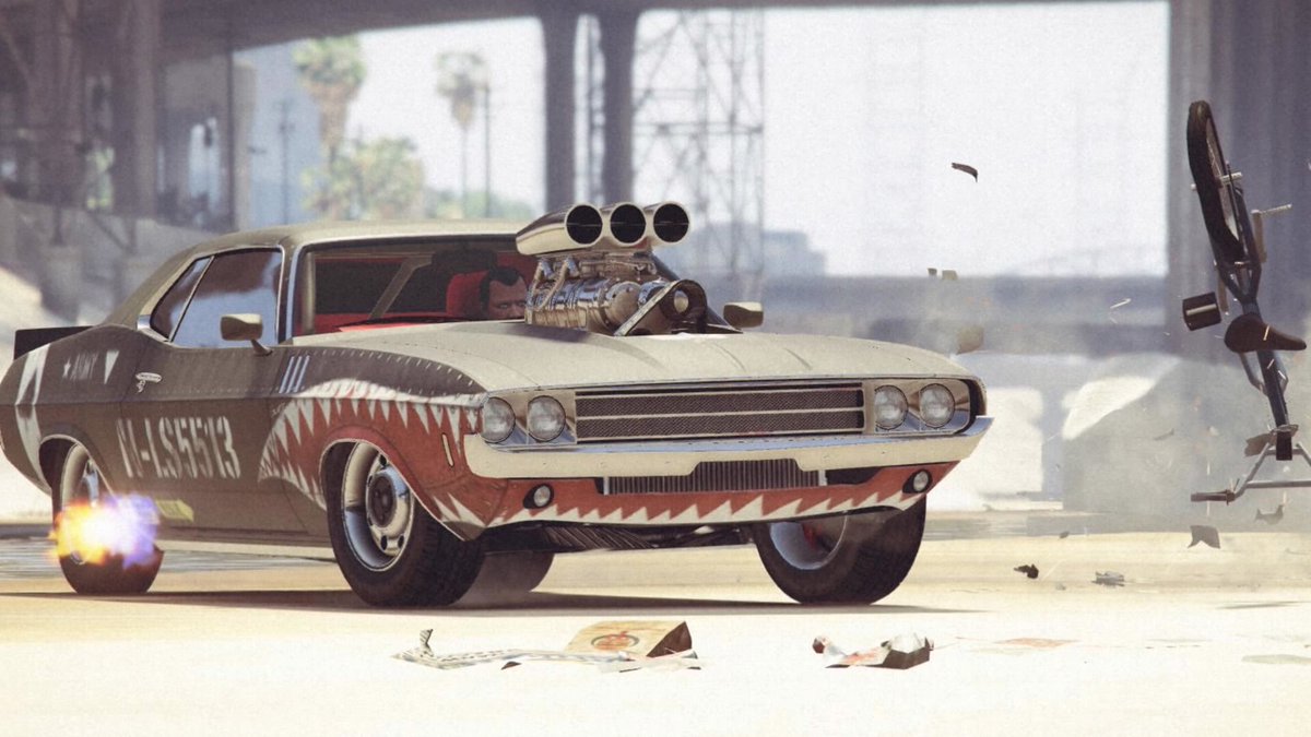 Lontimo Gta Shakotan A Twitteren 先週登場したbravado Gauntret Classicは絵に書いたような古き良きアメリカンマッスルカーです 最近の車両らしく 複数のボディペイントの選択が可能 トルクが太すぎてウィリーしまくりです Gta5 マッスルカー アメ車 ウィリー