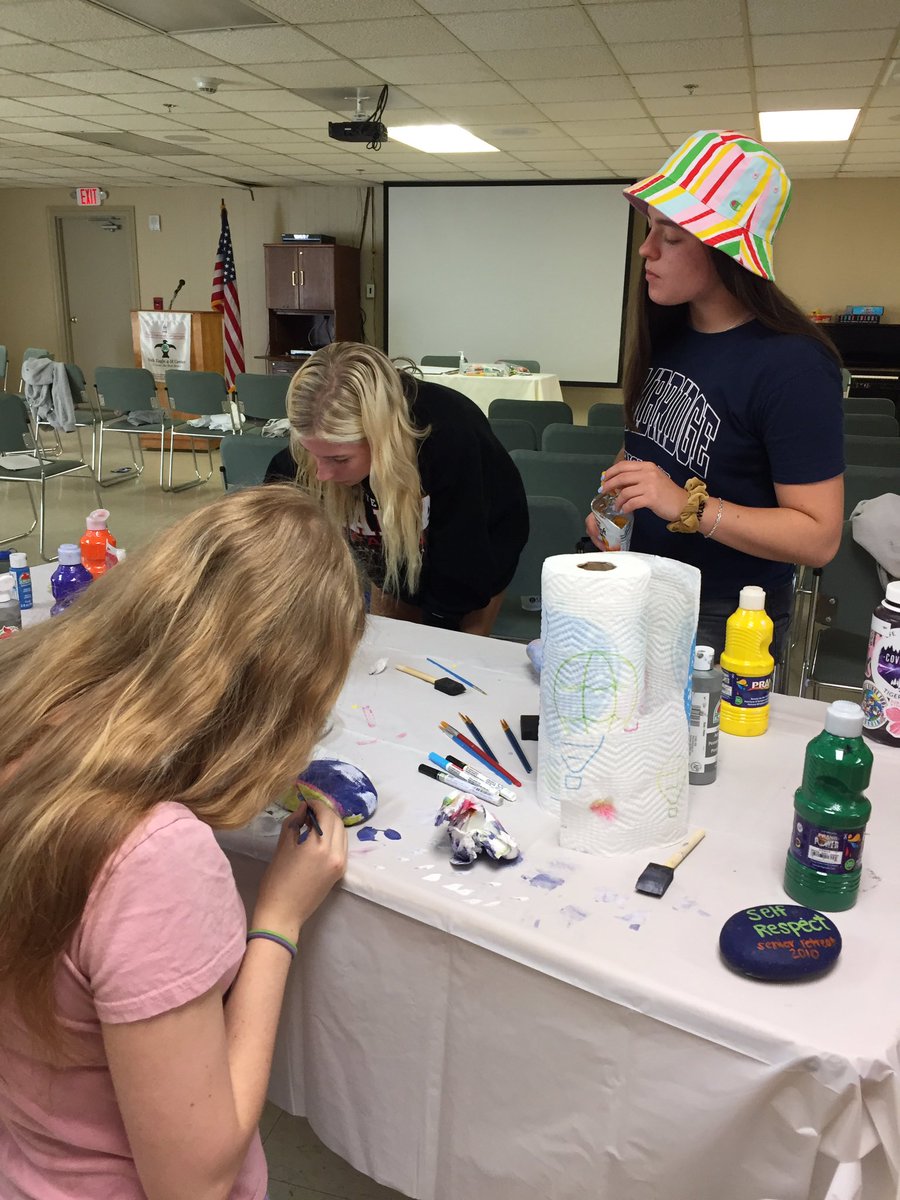 joygprince's tweet photo. A favorite @AGSHurricanes tradition is to paint rocks as a keepsake to remember the senior retreat #thisisAGS #20yearsofAGS https://t.co/C34cI1GmmT