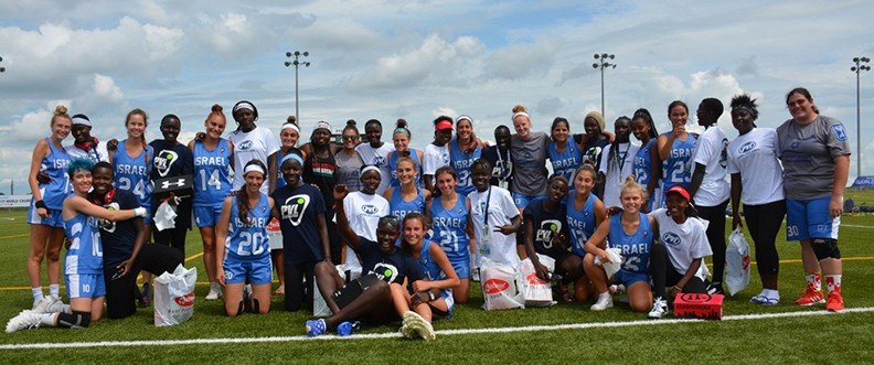 drsollizerbram's tweet photo. @Israel_Lacrosse @JNFUSA @dailykos While playing the @KenyaLacrosse team, members of the Israeli team noticed their Kenyan opponents didn't have adequate footwear. After discussions among the Israeli team &amp; their parents, they gifted every player of the Kenyan team w/ new cleats the next day. (2/3)

📷: @dailykos https://t.co/9iE8KFtUQ0