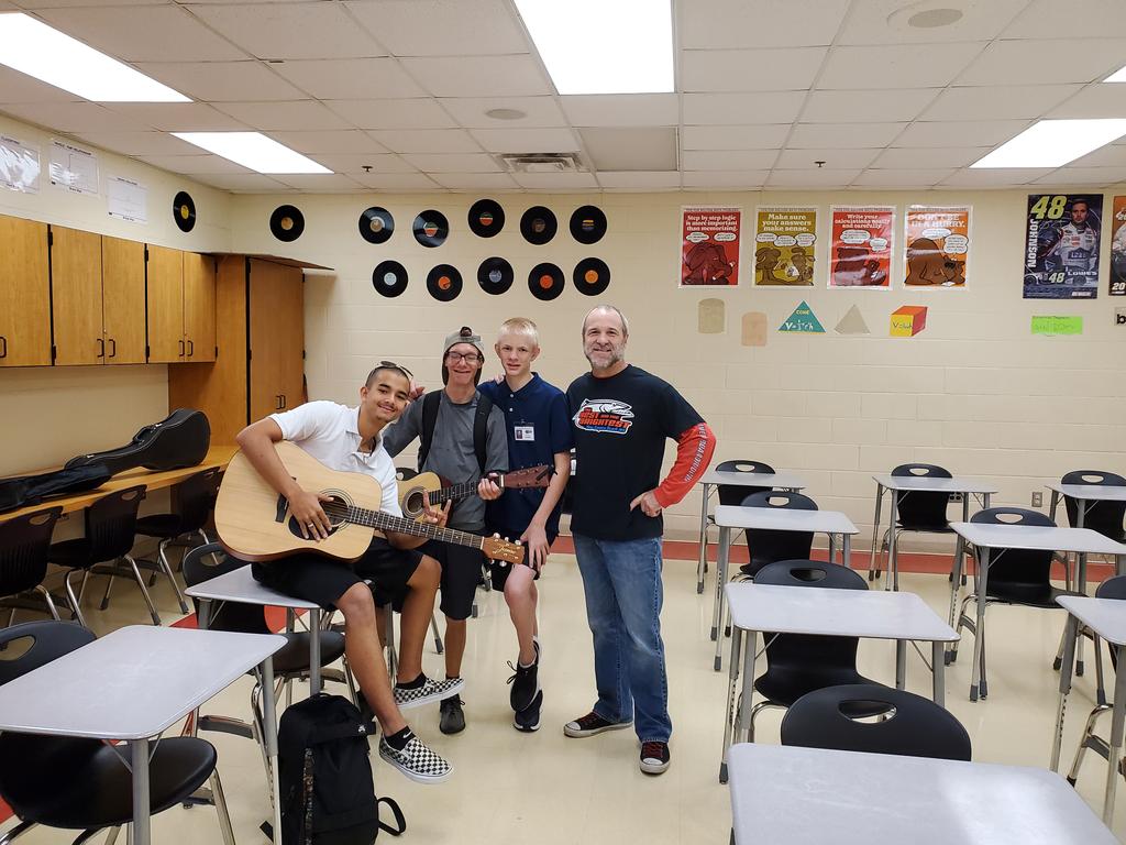 EleetaSue's tweet photo. Our teachers Rock! Thank you Mr. Musselman and Coach Vaughn!#MakingConnections #NSBHS #CudaStrong #VCSAllIn https://t.co/YI3X8SZHuq