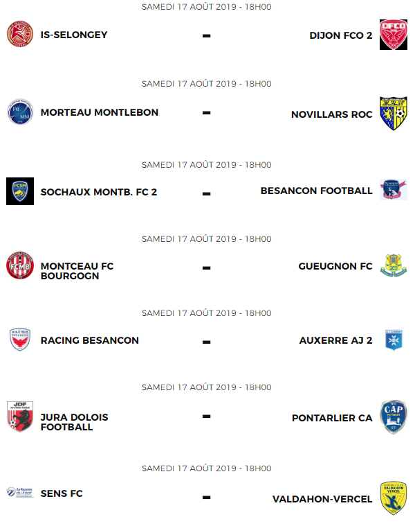 Ligue_LBFC_Foot's tweet photo. Voici les matchs du week-end en N3 😎. Avec de beaux derbys ⚽️🔥 https://t.co/z0fkiYsYQt