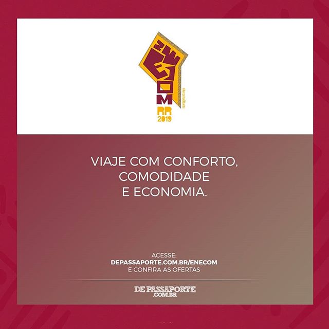 Enecom2's tweet photo. Passagens aéreas com desconto exclusivo só a De Passaporte tem. Então, compra logo tua passagem para viver esse Enecom com a gente ❤

Basta acessar o link abaixo e pesquisar as melhores opções para a viagem sua delegação.

https://t.co/ZrGrwptYDl https://t.co/YD1On5uNBc https://t.co/EAShvbLeyP