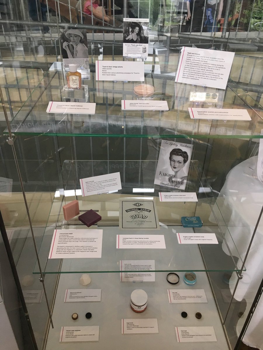 WhealMartyn's tweet photo. Of course I had to check on our #CitizenCurators exhibition on #EngineeringTheEarth. I looked into the role of Kaolin in the beauty industry. Still haven’t seen it? You’ve got until 11th October! #TakeoverDay https://t.co/JUFneRmpct