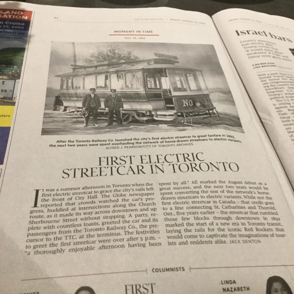 JamesPerttula's tweet photo. An important date in Toronto's transit history https://t.co/np0GjMUNh8