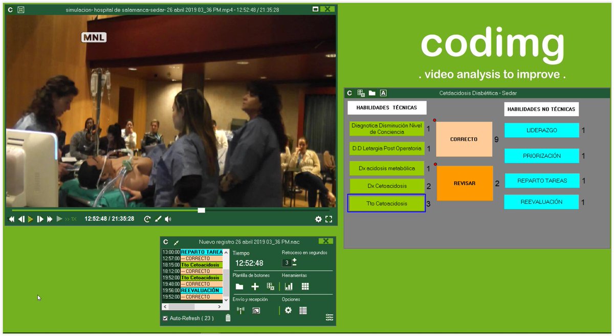 CodimgVA's tweet photo. #Codimg es un software #versátil que se adapta a tus necesidades a través de sus plantillas de botones personalizadas, aquí tienes un ejemplo de plantilla utilizada en el pasado congreso #SEDAR. #anestesiología #codimgmed #codimgsim #simulacion #debriefing https://t.co/QvcCQCvxh6