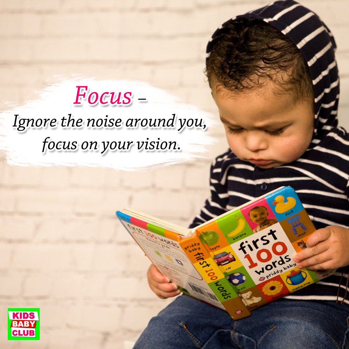 KidsBabyClub1's tweet photo. #Focus – #Ignore the #noise around you, focus on your #vision. https://t.co/rvK77Y3Egn