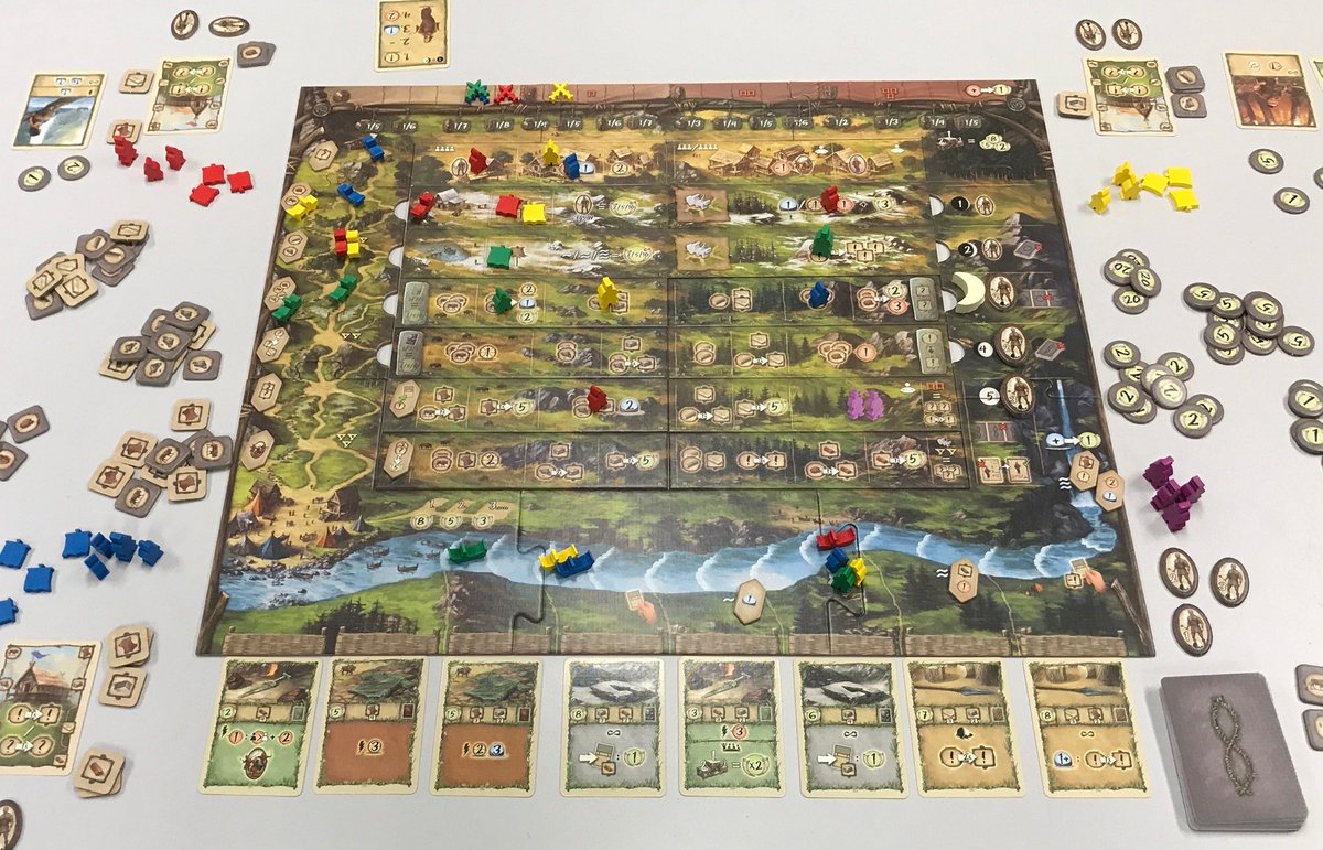 Quinedgames's tweet photo. The first production copy for Terramara arrived! Do you want to know more about its gameplay? Check out the excellent first impressions video by Man Vs Meeple: https://t.co/sciZ1tyhyg https://t.co/7LhVxdnidk